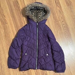 Purple kids coat 10/12